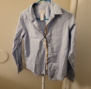 Blue And Tan Button Down